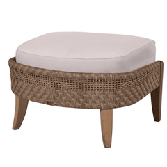 Eastern Shores Woven & Teak Outdoor Ottoman - Our Boat House