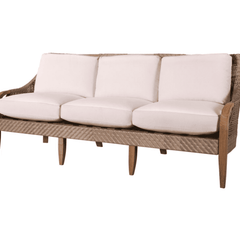 Eastern Shores Woven & Teak Outdoor Sofa - Our Boat House