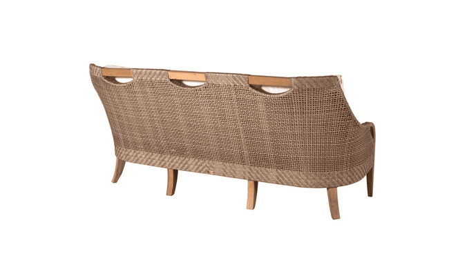 Eastern Shores Woven & Teak Outdoor Sofa - Our Boat House