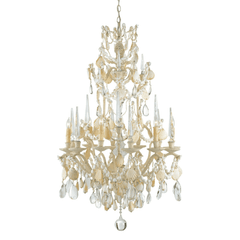 Elegance Seashell & Crystal Chandelier - Our Boat House