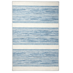 Ellington Stripe Blue Machine Washable Rug - Our Boat House