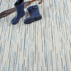Elwood Blue Machine Washable Rug - Our Boat House