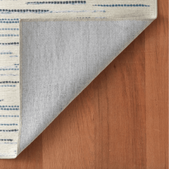 Elwood Blue Machine Washable Rug - Our Boat House