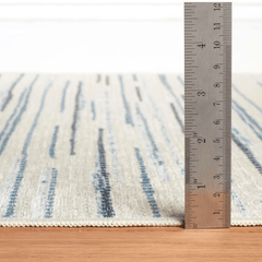 Elwood Blue Machine Washable Rug - Our Boat House