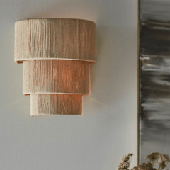Everly Natural Abaca Rope Sconce - Our Boat House