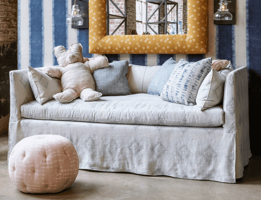 Fabric Swatch - Island Collection: Charlize Mist - Our Boat House