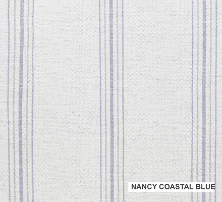 Fabric Swatch: Nancy Coastal Blue - Harborside Collection - Our Boat House