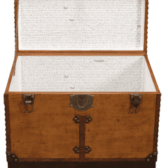 Fenwick Leather Box Side Table - Our Boat House