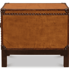 Fenwick Leather Box Side Table - Our Boat House