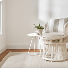 Finn Handwoven Indoor/Outdoor Rug - Platinum - Our Boat House