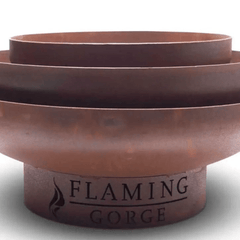 Flaming Gorge Gobi Steel Fire Pit & Teak Top - Our Boat House