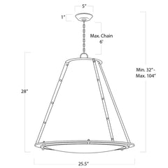 French Maid Chandelier - Large - Our Boat House
