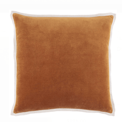 Gehry Velvet/Linen Decorative Pillow - Caramel - Our Boat House