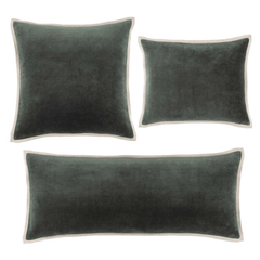 Gehry Velvet/Linen Decorative Pillow - Everglade - Our Boat House