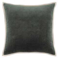 Gehry Velvet/Linen Decorative Pillow - Everglade - Our Boat House