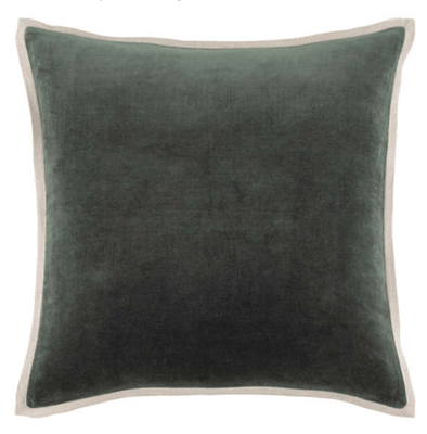 Gehry Velvet/Linen Decorative Pillow - Everglade - Our Boat House