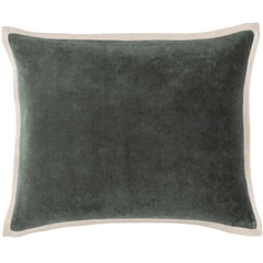 Gehry Velvet/Linen Decorative Pillow - Everglade - Our Boat House