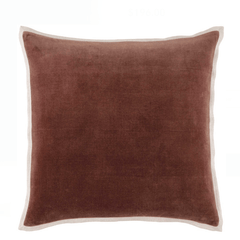 Gehry Velvet/Linen Decorative Pillow - Russet - Our Boat House