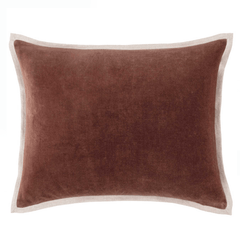 Gehry Velvet/Linen Decorative Pillow - Russet - Our Boat House