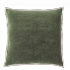 Gehry Velvet/Linen Decorative Pillow - Sage - Our Boat House