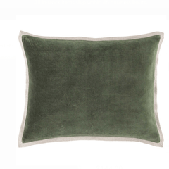 Gehry Velvet/Linen Decorative Pillow - Sage - Our Boat House