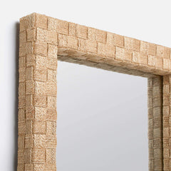 Geneva Woven Abaca Mirror - Two Sizes - Our Boat House