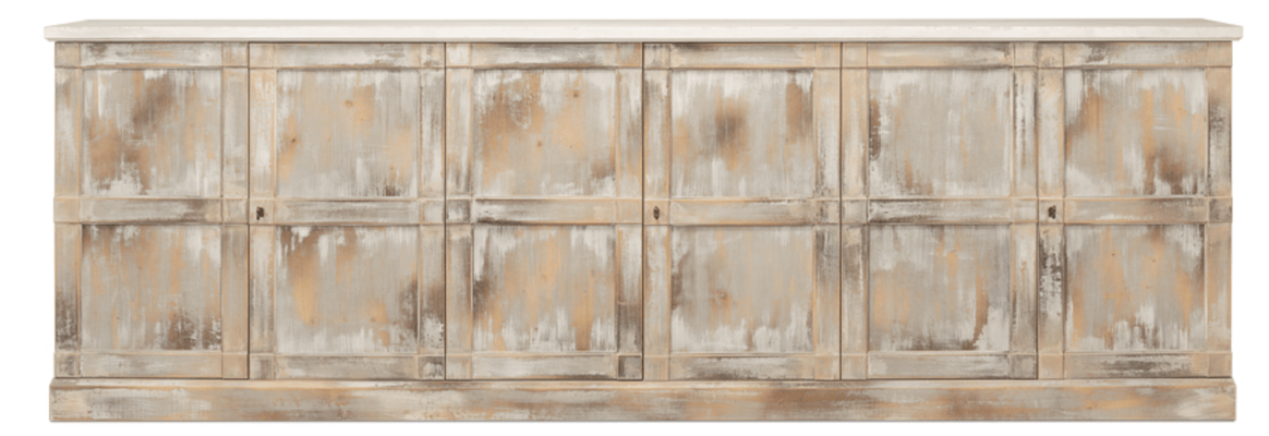 Giovanna Washed Sideboard in Natural & Grey - Our Boat House
