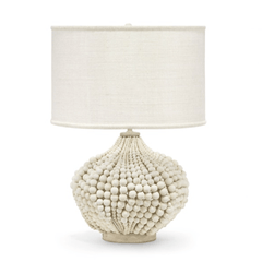 Glendale Wood Bead Table Lamp - Our Boat House