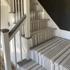 Gradation Ticking Indoor/Outdoor Rug - Our Boat House