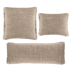 Griffin Linen Decorative Pillow - Stone - Our Boat House