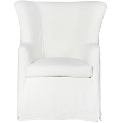 Gustavia 36in Slipcovered Wing Chair - Our Boat House
