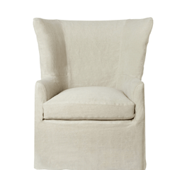 Gustavia 36in Slipcovered Wing Chair - Our Boat House