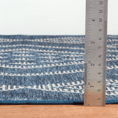 Guthrie Navy Machine Washable Rug - Our Boat House
