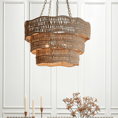 Halina Woven Chandelier - Our Boat House