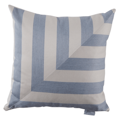 Halo Chambray L - Stripe - Outdoor Pillow - Our Boat House