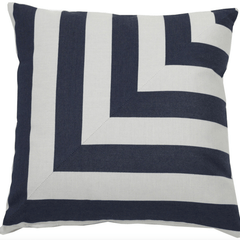 Halo Indigo L - Stripe - Outdoor Pillow - Our Boat House