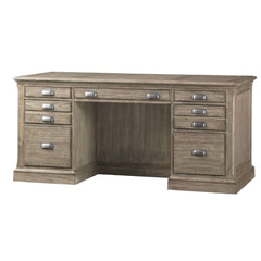 Hamlin Gray Driftwood Executive Desk - Our Boat House