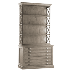 Hamlin Gray Driftwood File Chest w/Shelves - Our Boat House