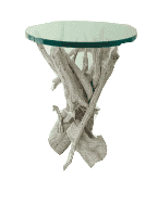 Hampton Driftwood Side Table Base - Our Boat House