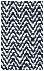 Hampton Indoor/Outdoor PVC Rug - Chevron Blue - Our Boat House