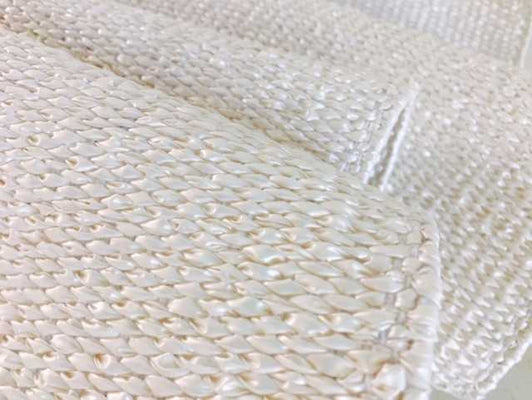 Hampton PVC Rug - Jacquelin Metallic White Area Rug - Our Boat House