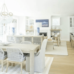 Hampton PVC Rug - Lina: Beige & Cream Stripe Area Rug - Our Boat House