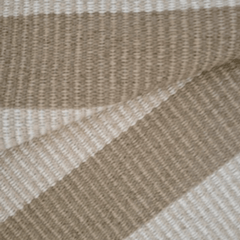 Hampton PVC Rug - Lina: Beige Stripe - Our Boat House