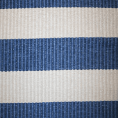 Hampton PVC Rug - Lina: Mariners Blue & Cream - Our Boat House