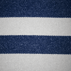 Hampton PVC Rug - Lina: Navy & Cream Stripe Area Rug - Our Boat House