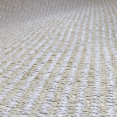 Hampton PVC Rug - Lina Strie: Beige & White Area Rug - Our Boat House
