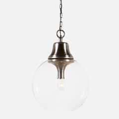 Harbor Aged Steel Pendant - Medium - Our Boat House