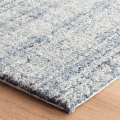 Harris Wool Rug - Blue & Ivory - Our Boat House