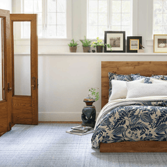 Harris Wool Rug - Blue & Ivory - Our Boat House