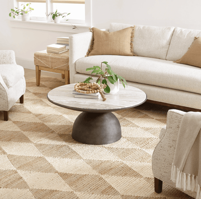 Harwich Natural Handwoven Jute Rug - Our Boat House